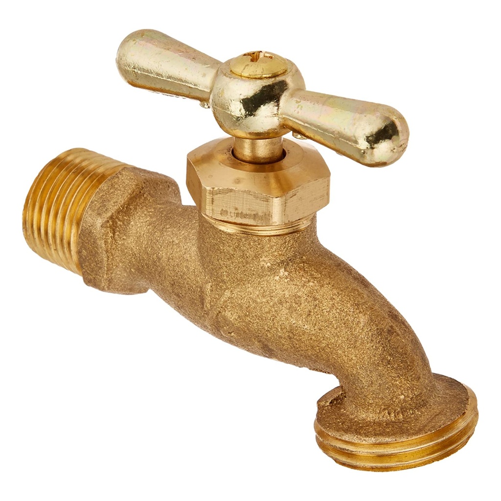 Homewerks 3/4 in. MIP Pc X 3/4 in. MHT Brass Hose Bibb