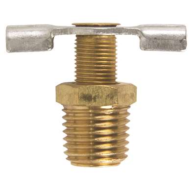 Company 1/4" Brass Needle Drain Cock