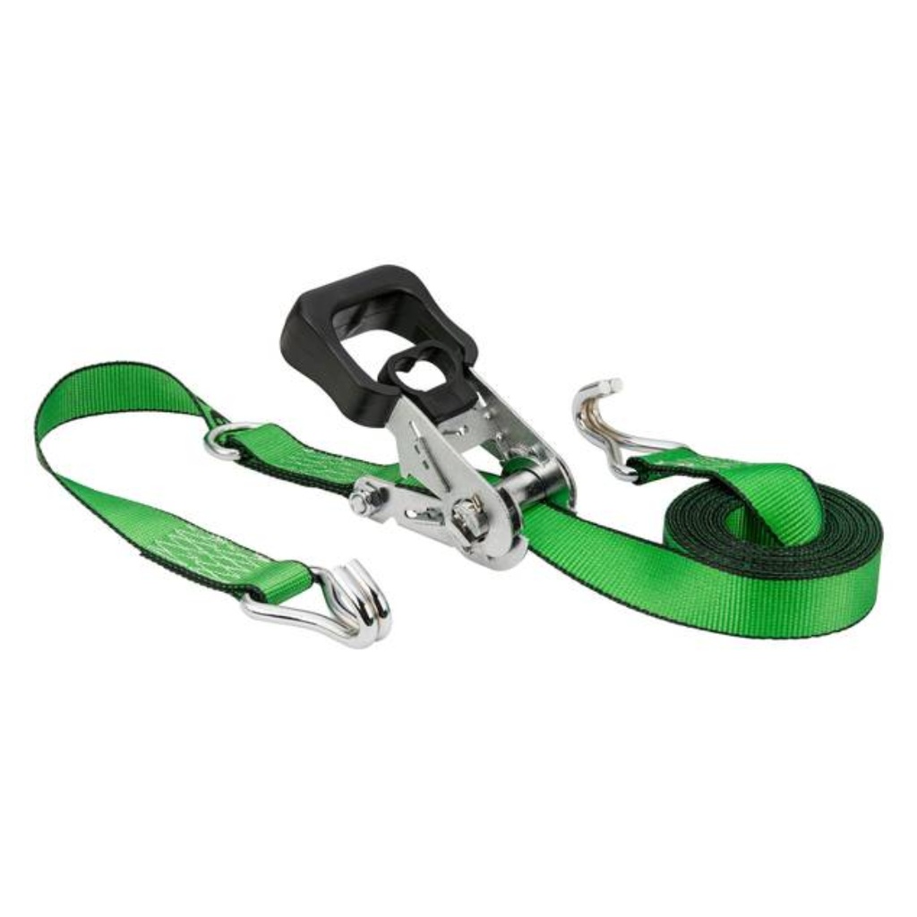 [8867640] Keeper 1 in. W X 16 Ft. L Green Ratchet Tie Down Strap 500 Lb 1 Pk