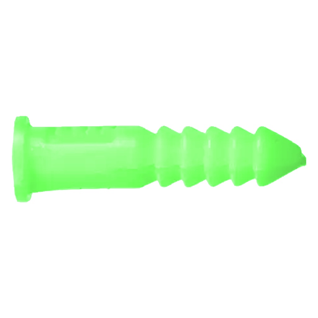 HILLMAN 1/4 in. D X 1-1/2 in. L Plastic Round Head Ribbed Anchor 50 Pk