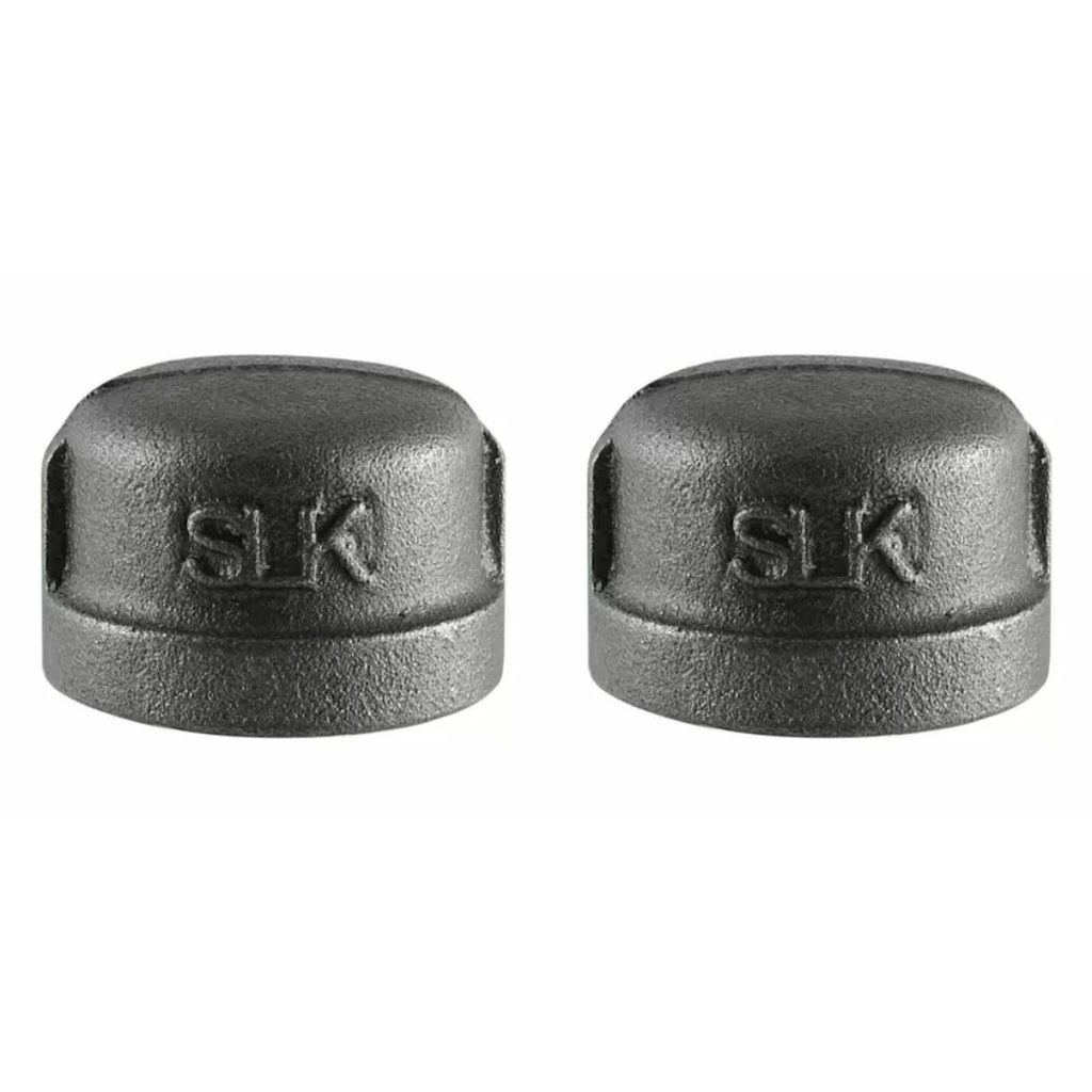 Pipe Decor 1/2 in. FPT X 1/2 in. D FPT Black Malleable Iron 1 1/4 in. L Tee