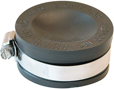 Fernco Schedule 40 2 in. Hub Hub PVC Drain Cap 1 Pk