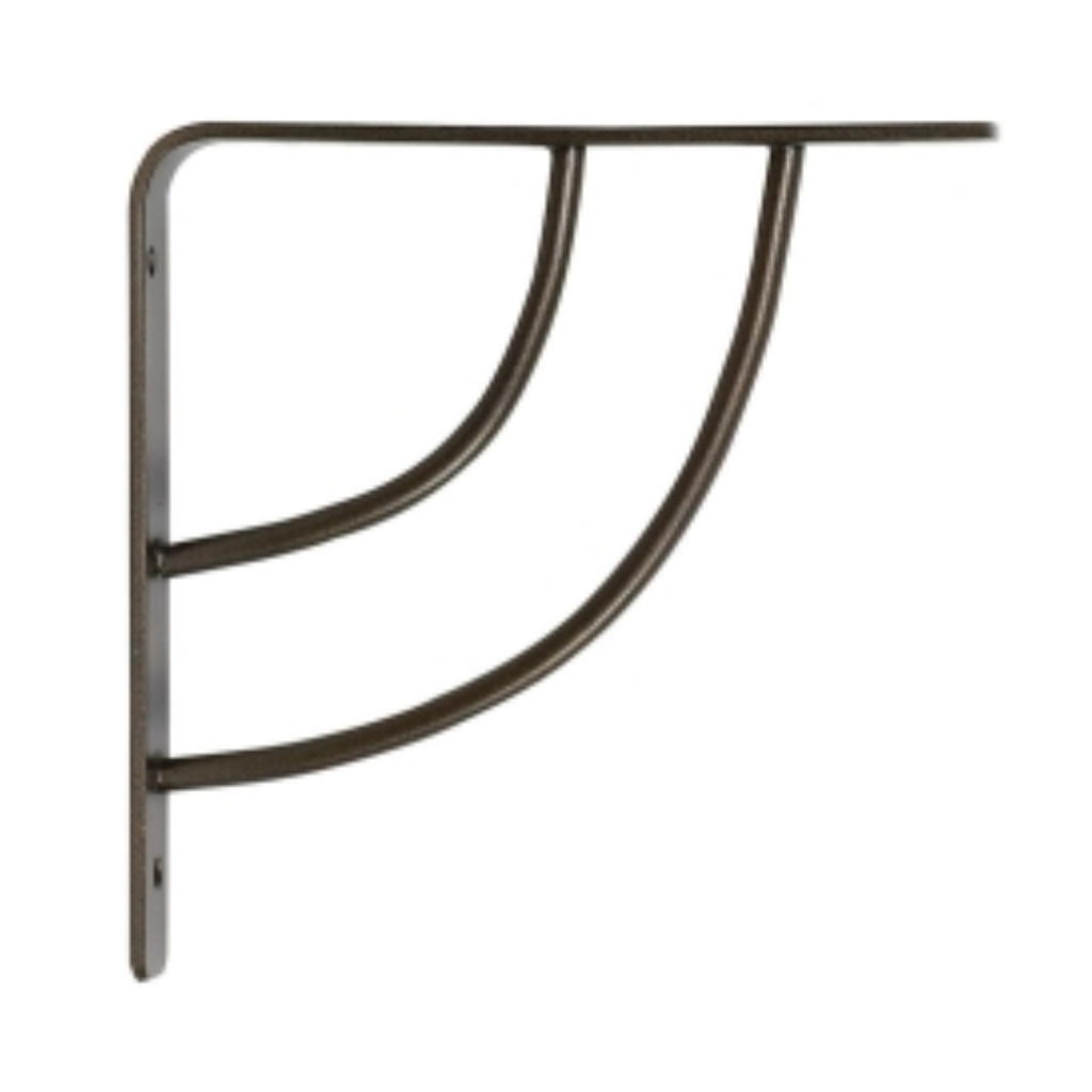 Knape & Vogt John Sterling Bronze Bracket 12 Ga. 6 in. L 100 Lb.