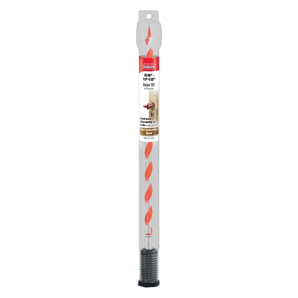 Diablo Dura-Tip 5/8 in. D X 17.5 in. L Auger Bit High Speed Steel 1 Pc