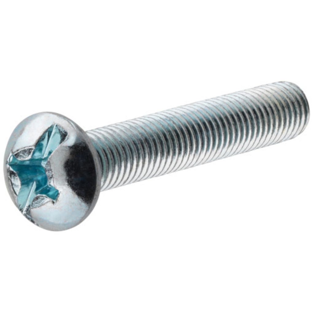 HILLMAN No. 8-32 Ga. X 3/4 in. L Combination Round Head Zinc-Plated Steel Machine Screws 100 Pk