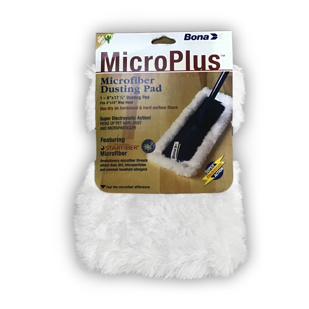 Bona Microplus 17 in. Flat Microfiber Dusting Pad 1 Pk