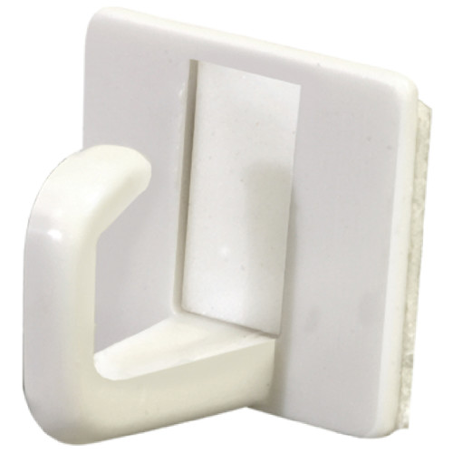122299 4.2 X 2.5 in. White Plastic Adhesive Cup Hook - 6 Pack