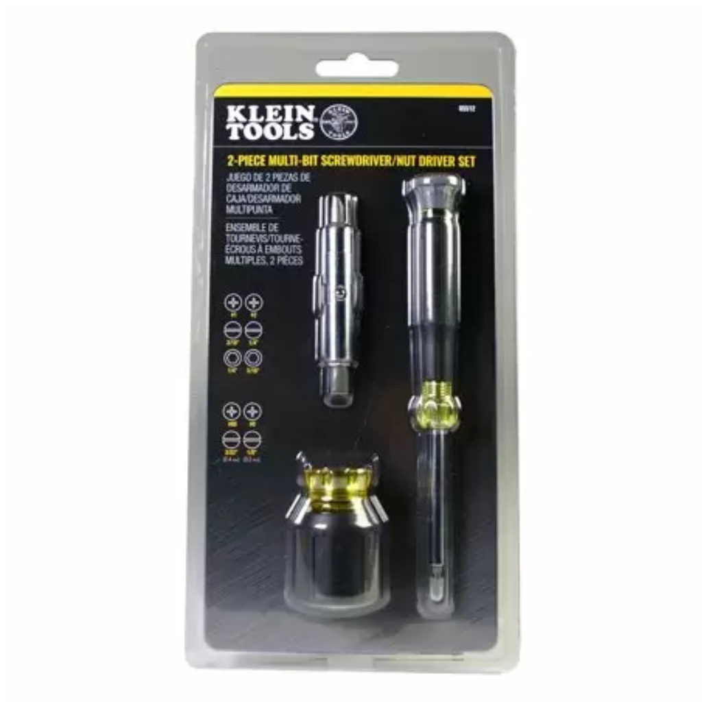 Klein Tools Multi-Bit Screwdriver/Nut Driver Set 2 Pc