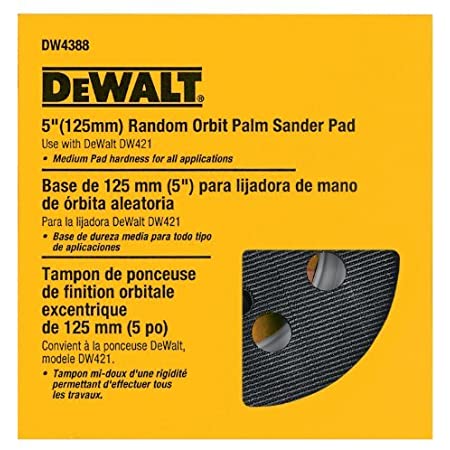 DeWalt 5 in. Resin Hook and Loop Sander Replacement Pad 1 Pk