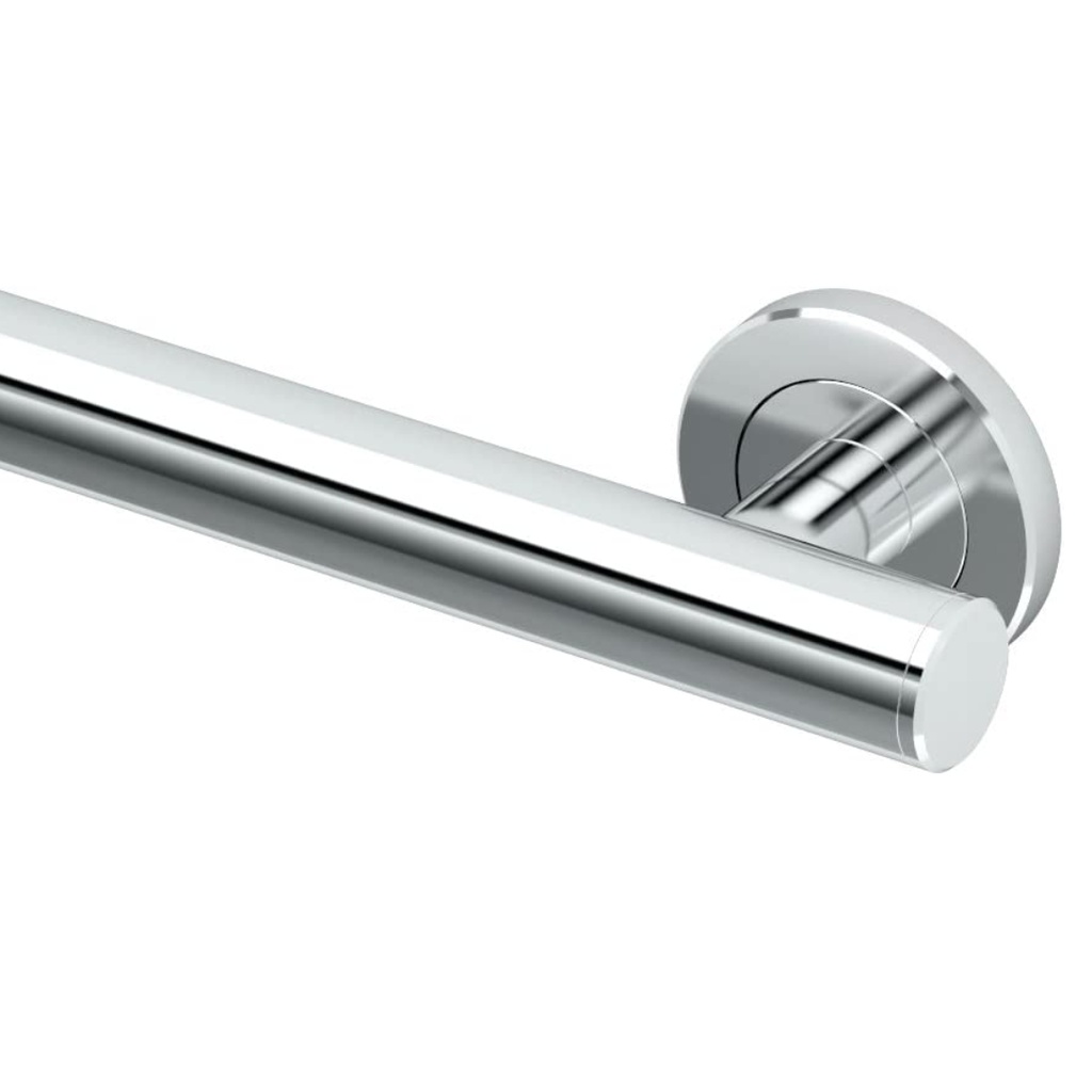 Gatco 852 Latitude II 18" Grab Bar Chrome Bathroom Hardware and Accessories Bathroom Safety Equipment Grab Bars