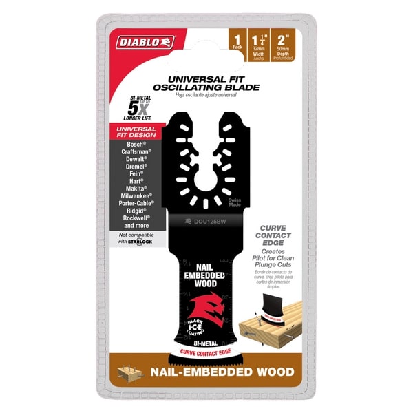 DB U 1-1/4 BIM NAIl-EMB WOOd OMT