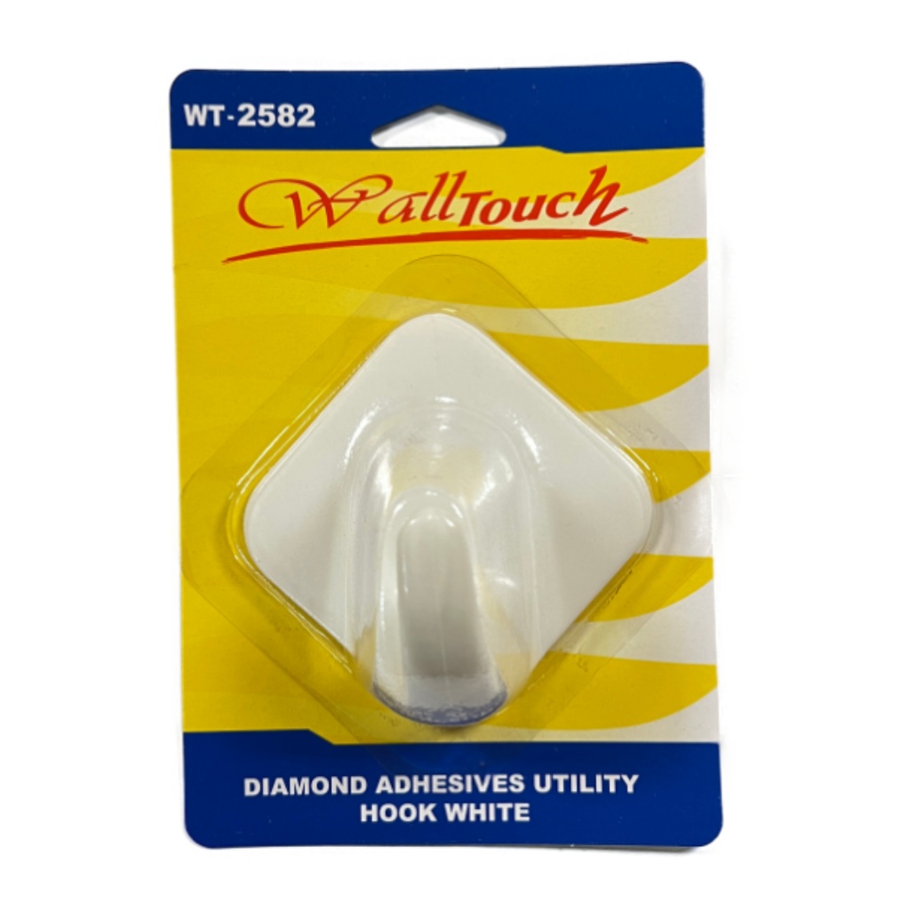 DIAMOND ADHESIVE UTIL. HOOK WHT.