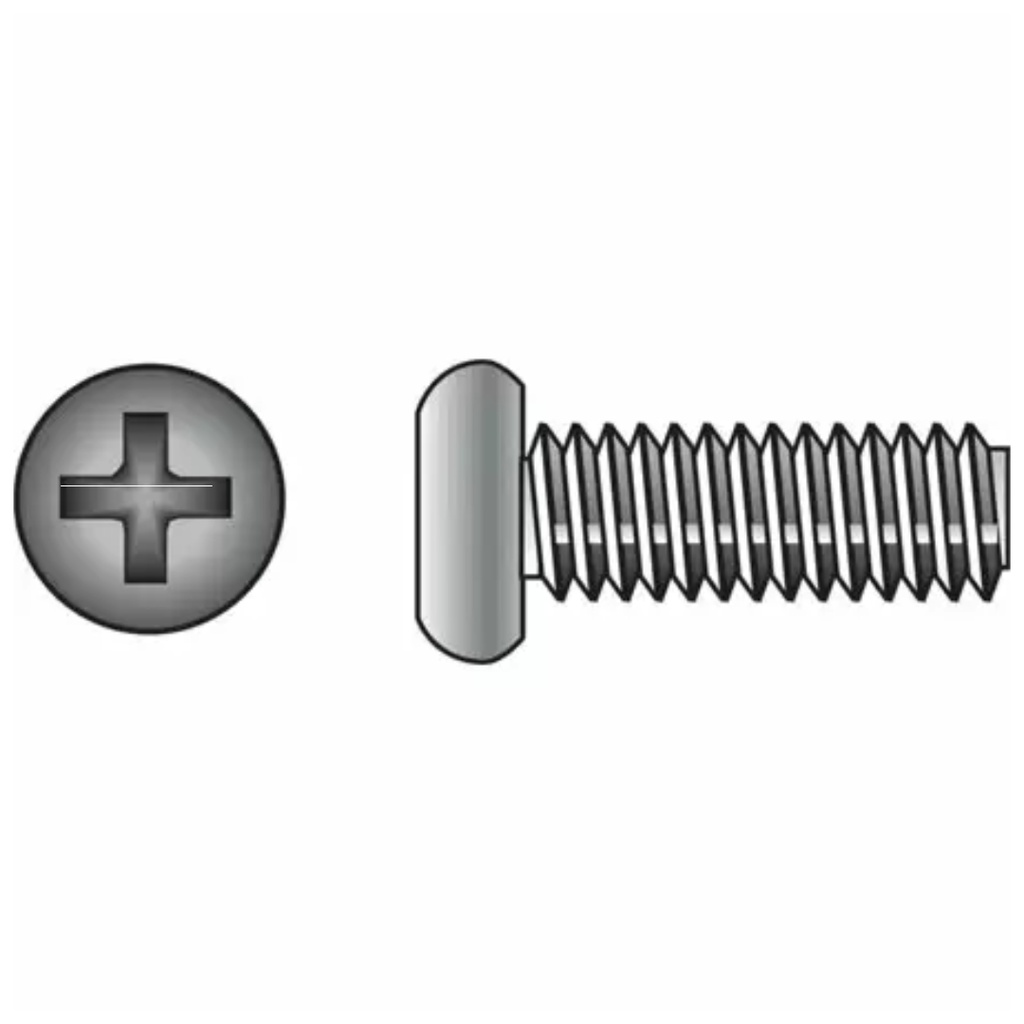HILLMAN No. 8-32 Ga. X 1 in. L Phillips Flat Head Stainless Steel Machine Screws 100 Pk