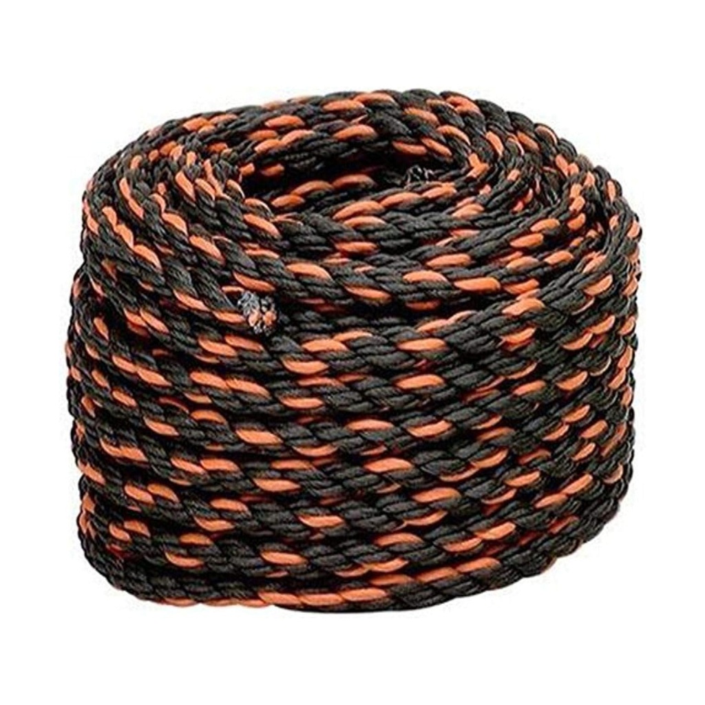 Keeper 3/8 in. W X 50 Ft. L Black/Orange Truck Rope 244 Lb 1 Pk