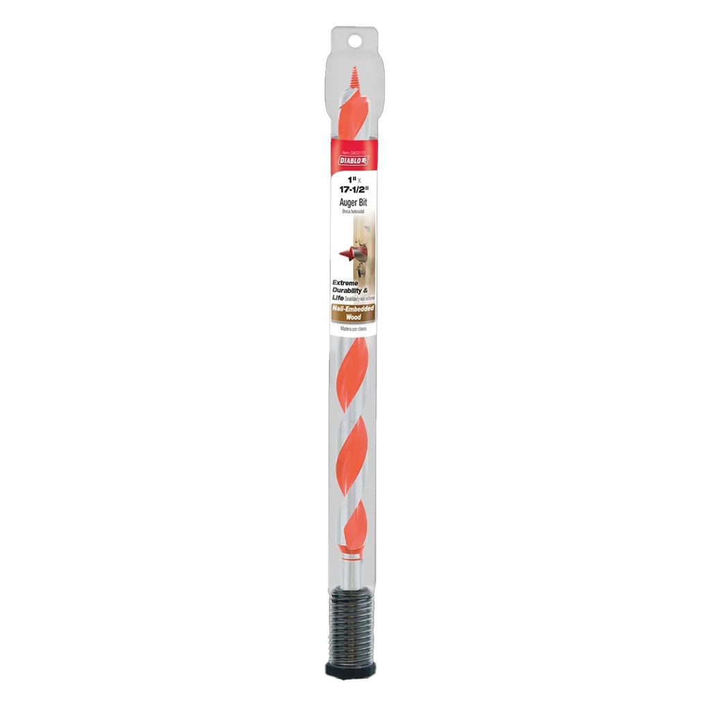 [DAG3110] Diablo Dura-Tip 1 in. D X 17.5 in. L Auger Bit High Speed Steel 1 Pc