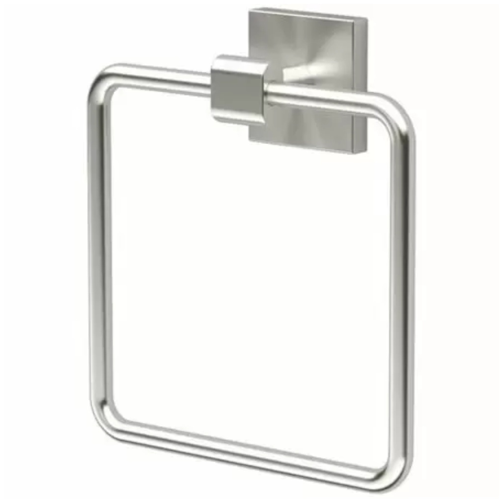 Gatco 4052 Elevate 6-1/8" Wall Mounted Towel Ring Satin Nickel Bathroom Hardware and Accessories Bathroom Hardware Towel Rings