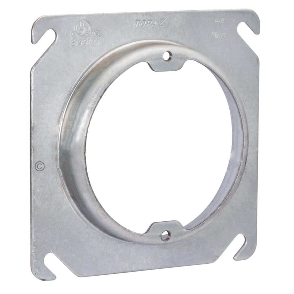 Thomas & Betts 52C3-25 4 in. Square Raised Box Cover Cover with 0.63 in. Blank Tapped