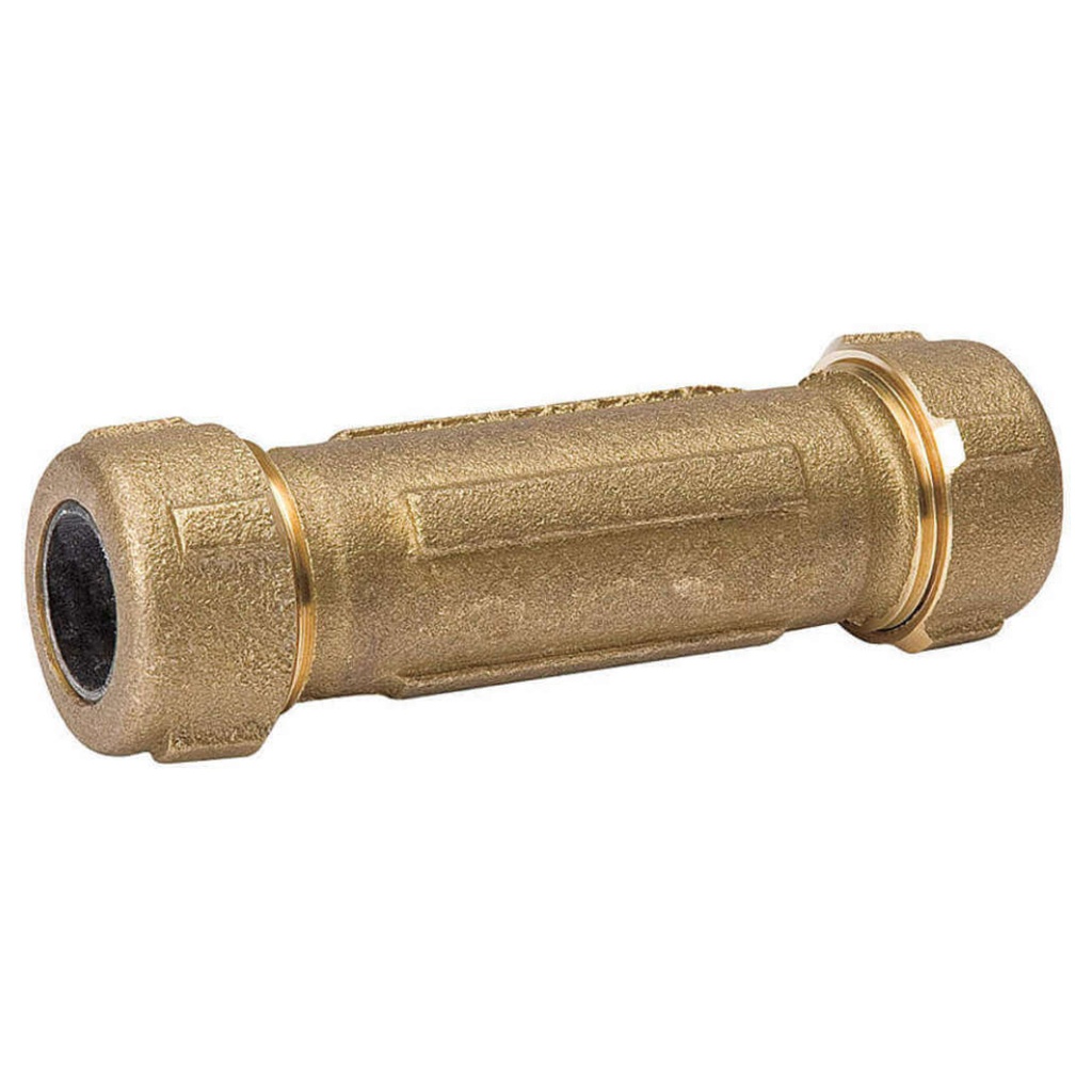 DRESSER COUPLING BRASS 1/2"X4"
