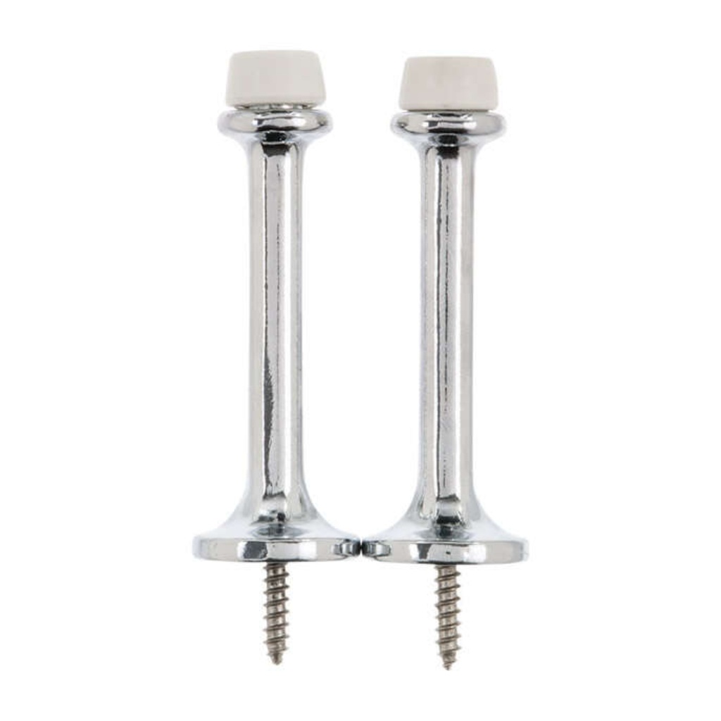 Ace Rigid Door Stop 3 in. L Chrome Yellow