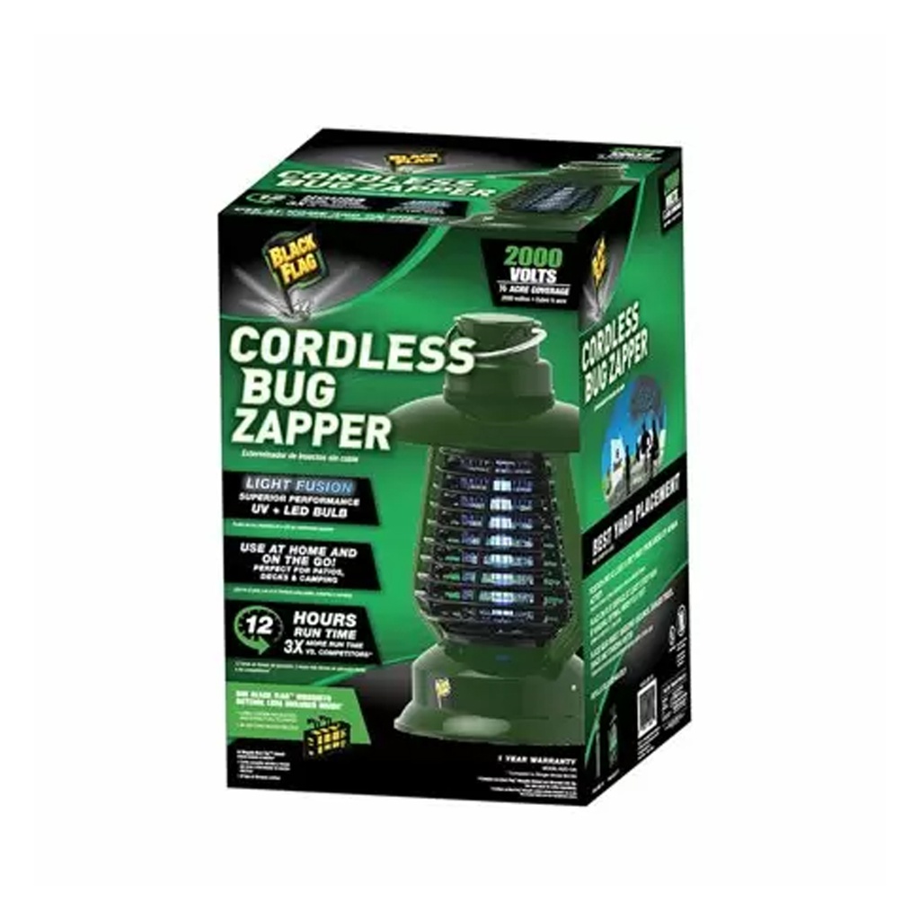 Black Flag Cordless Outdoor Bug Zapper 0.5 Acre