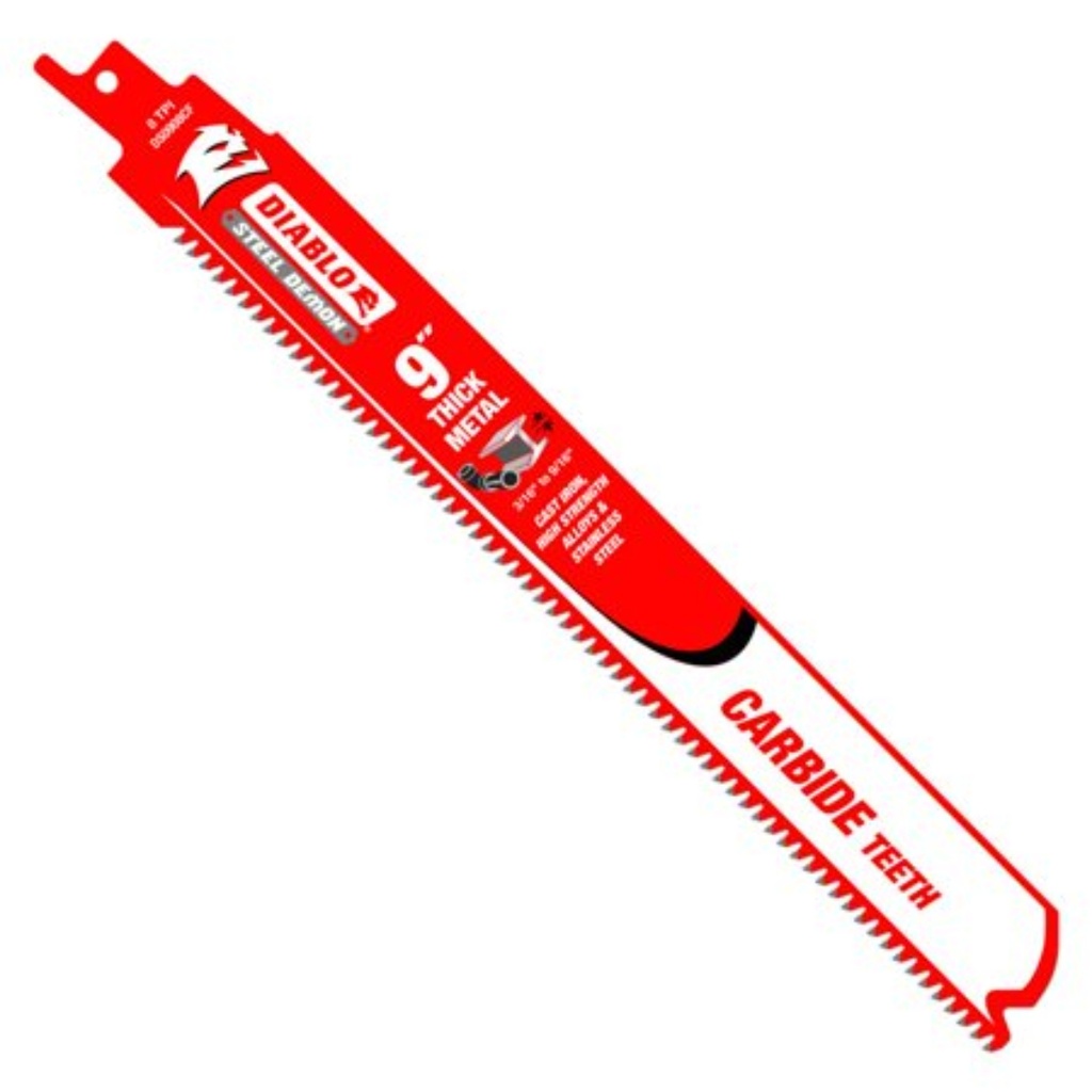 RECIP BLADE RED 8TPI 9"L T/METAL
