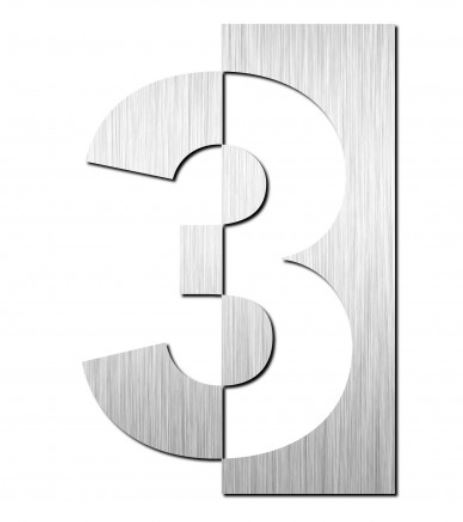 ESTAMP SIGN NUMBER 3 #1003031