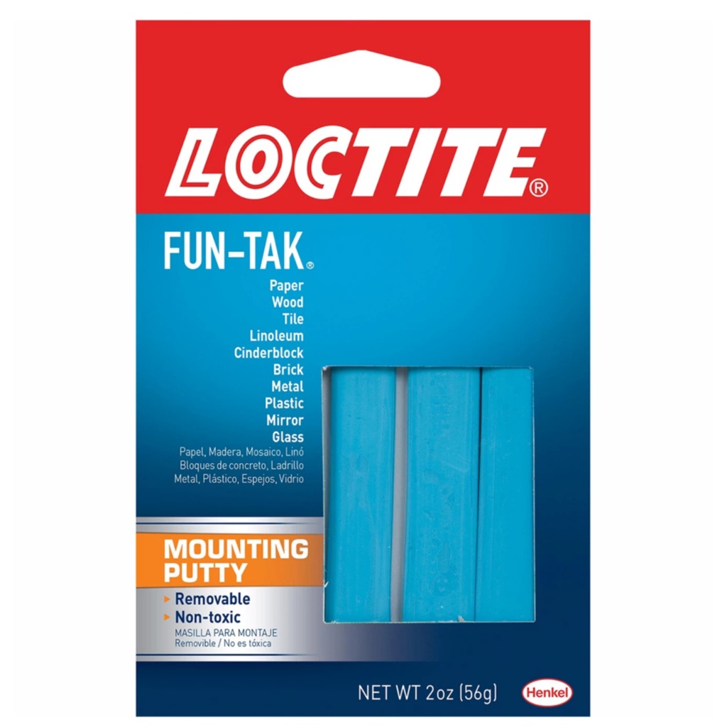 [1490663] Loctite Fun-Tak Light Strength Putty Mounting Putty 2 Oz.