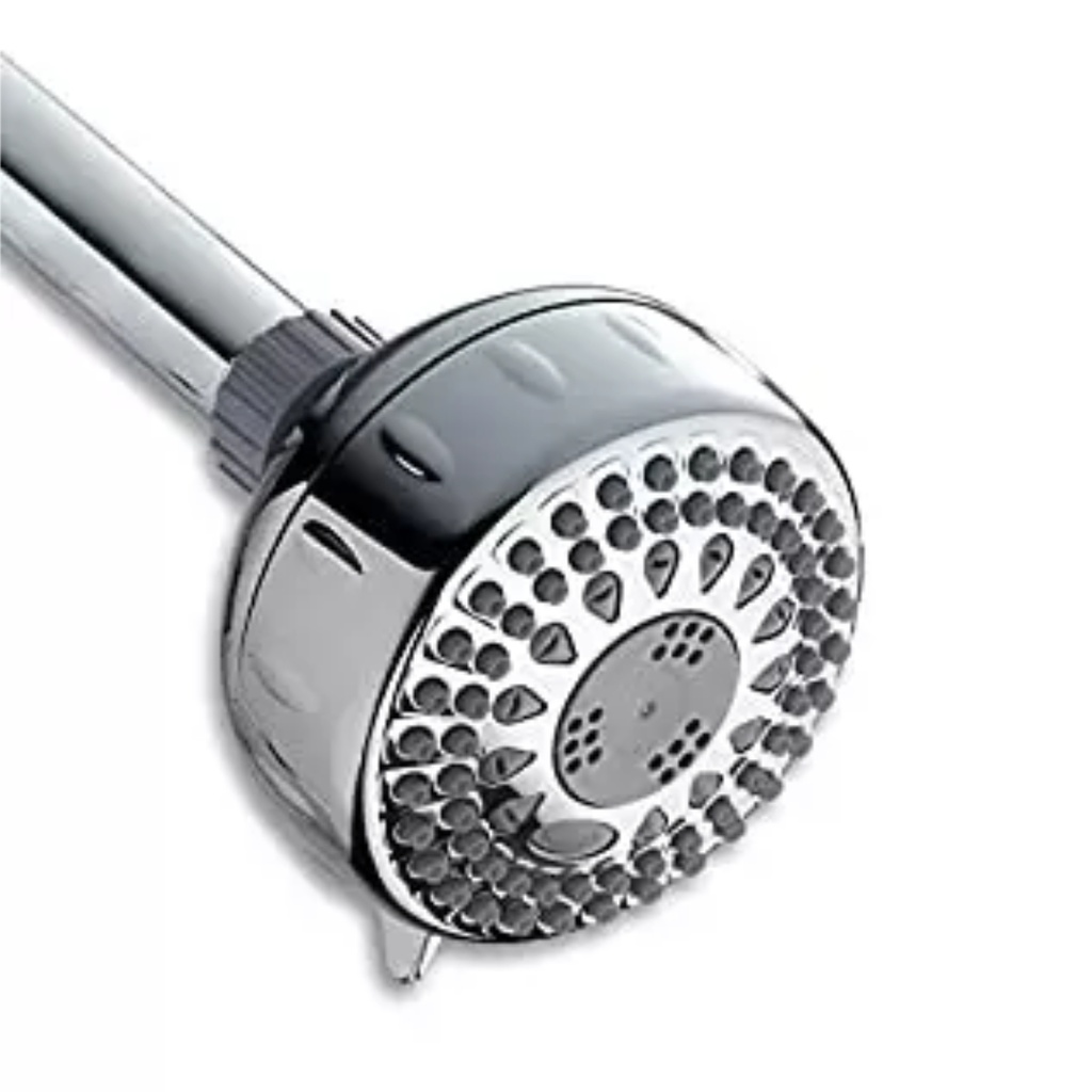 Waterpik PowerSpray Plus Chrome 5 Settings Showerhead 1.8 Gpm