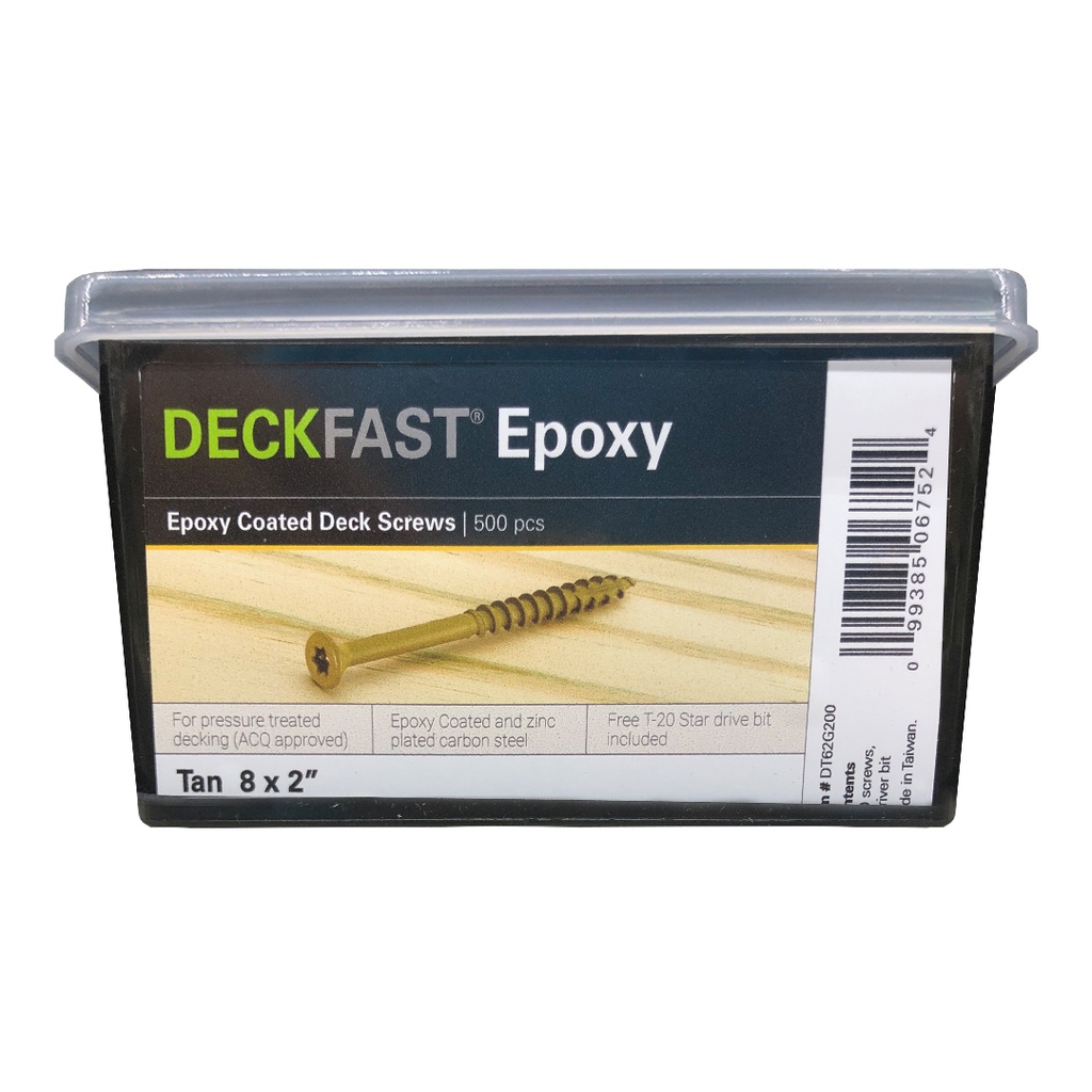Starborn Deckfast No. 8 X 2 in. L Tan Star Flat Head Deck Screws 500 Pack