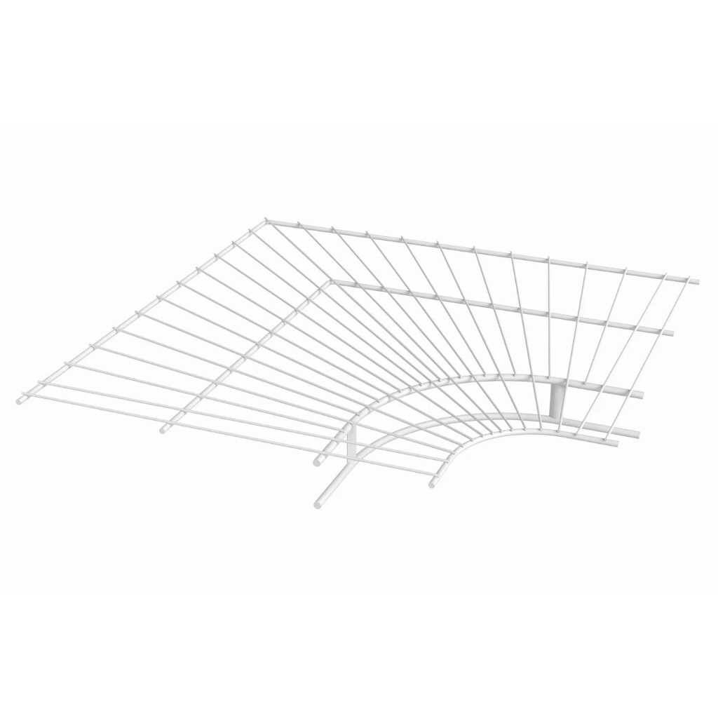 Ventilated Wire Corner Shelf for 16 in. Shelf and Rod Shelving