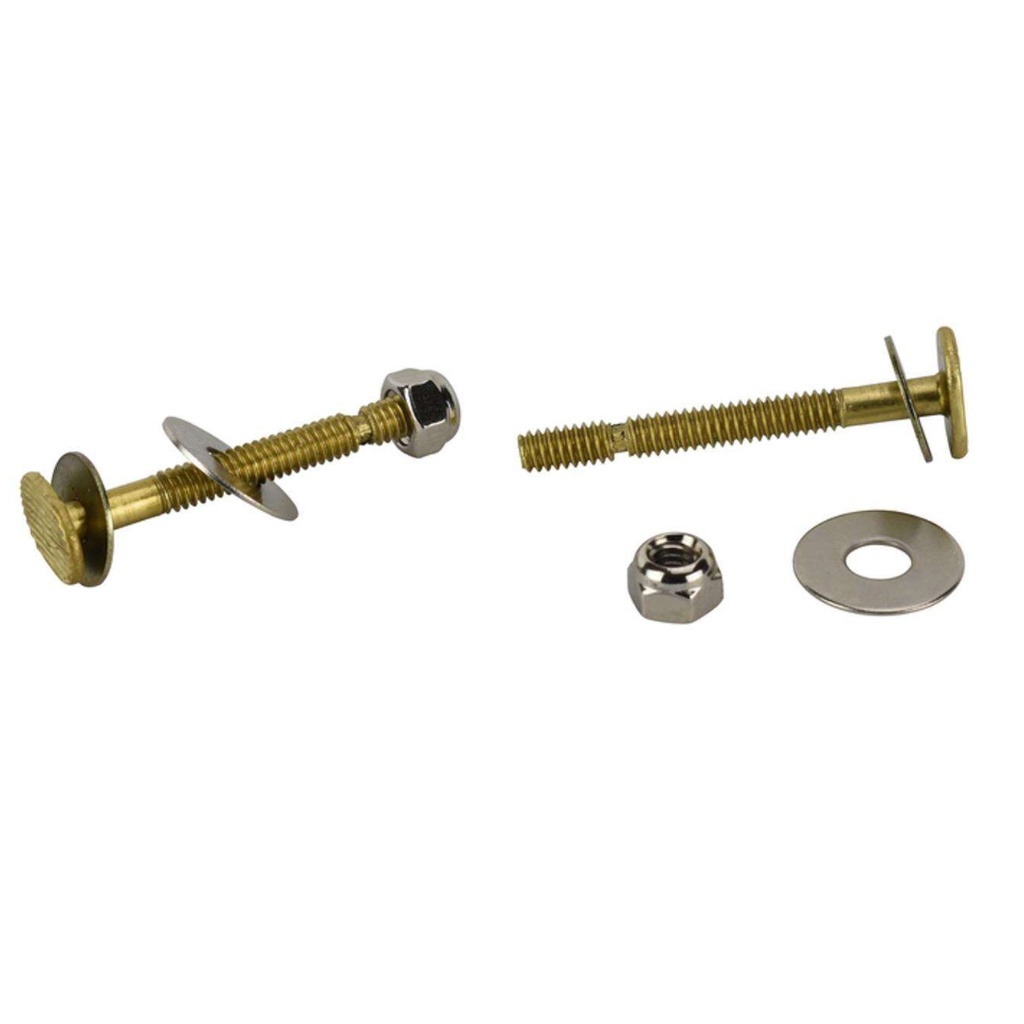Ace Toilet Bolt Set Brass