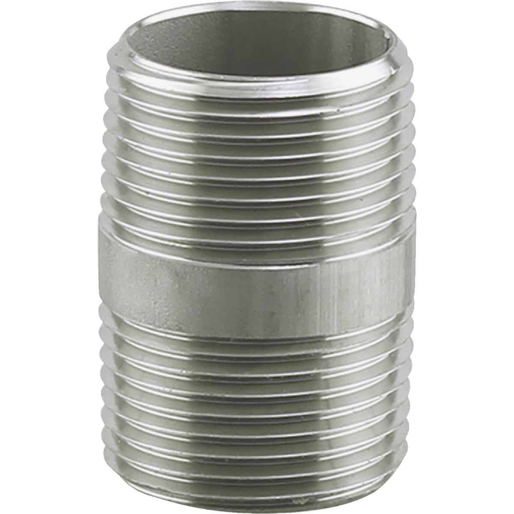 NIPPLE 3/8"XCLOSE BRS