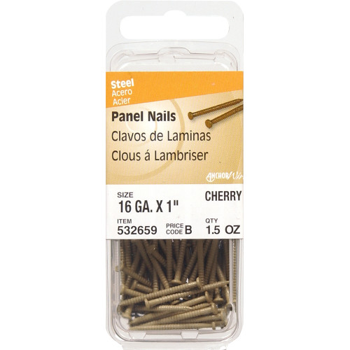 PANEL NAILS 16GA X 1 CHERRY