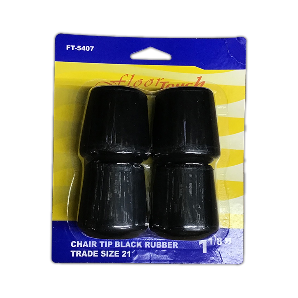 FURNITURE TIPS 1-1/8" BLACK