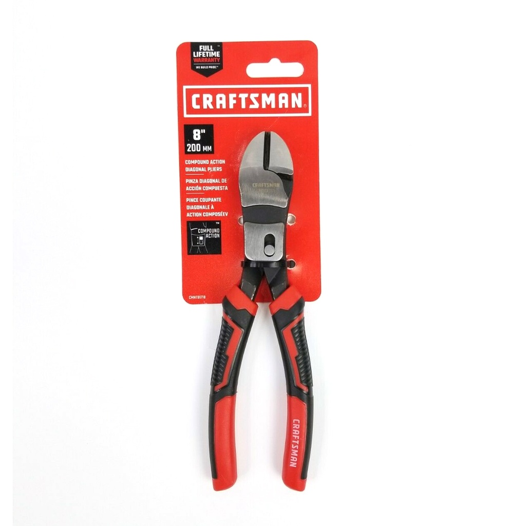 CMPND ACTN DIAG PLIER 8"