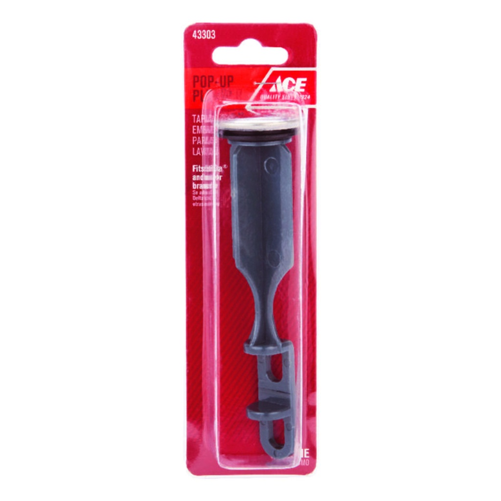 Ace N/a in. Stainless Steel ABS Plastic Pop-up Plunger
