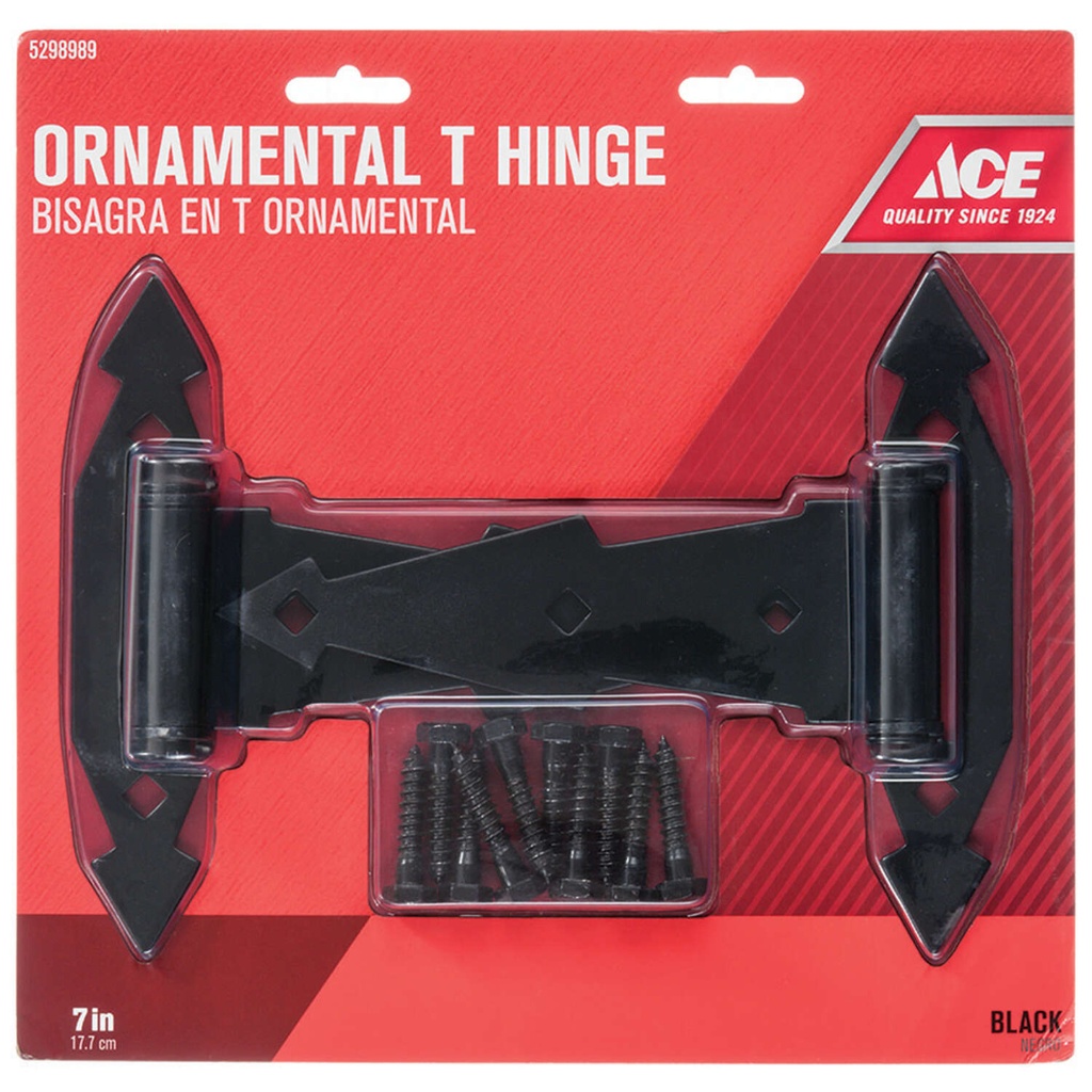 HINGE GATE ORN7"BLK CD/2