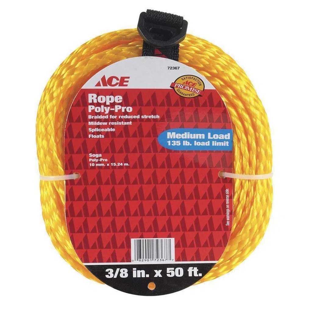 ROPE H BRD GLD POLY 50