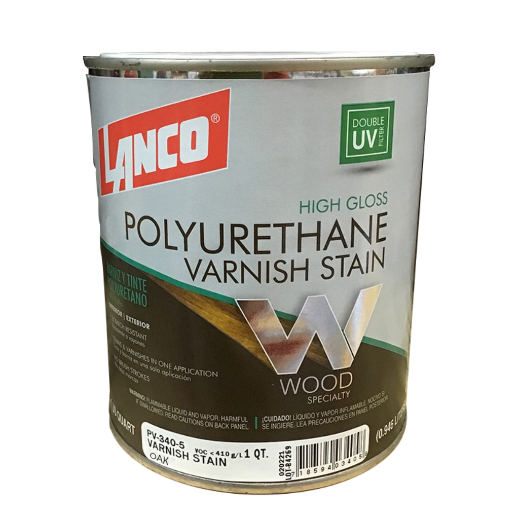 LANCO VARNISH STAIN OAK QT