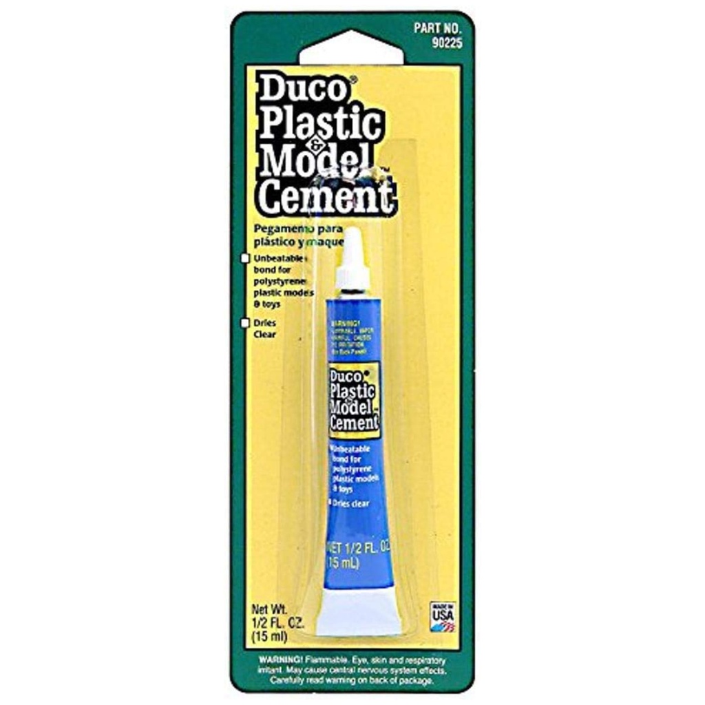 Duco Medium Strength Polyurethane Clear Plastic Model Cement 0.5 Oz