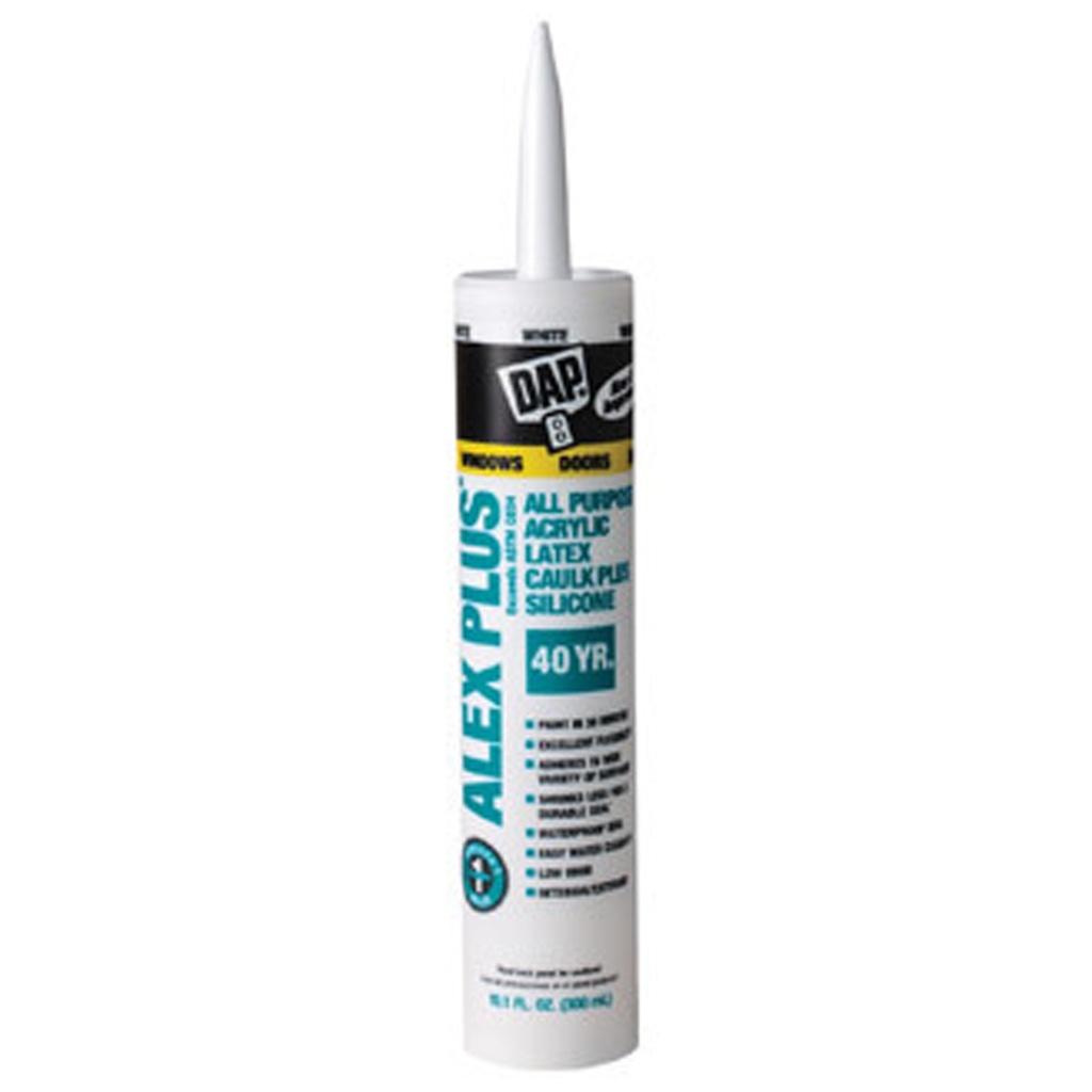 DAP Alex White Acrylic Latex Caulk 10.1 Oz.