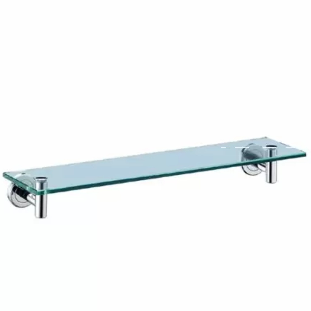Latitude II 20.13 in. W Glass Shelf in Chrome