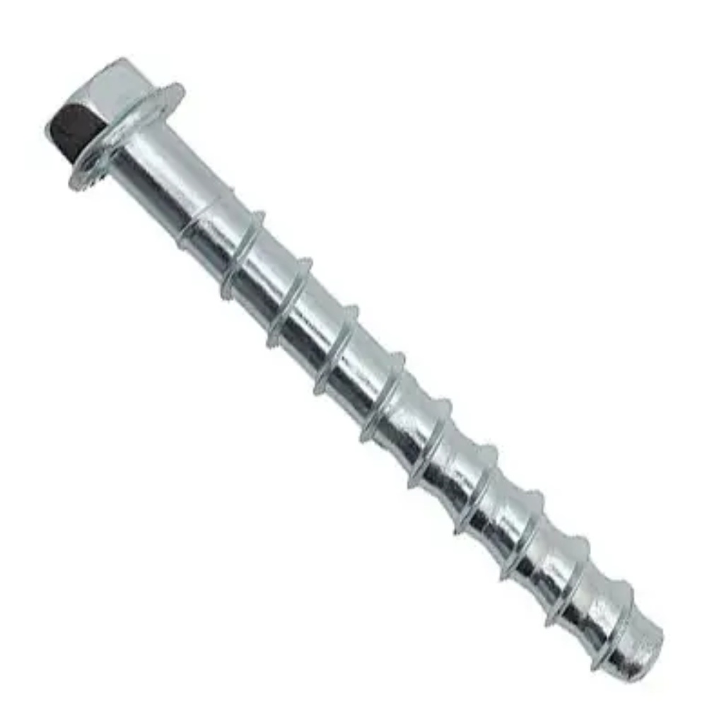 HILLMAN Screw-Bolt+ 1/2 in. D X 5 in. L Steel Hex Head Concrete Screw Anchor 10 Pk