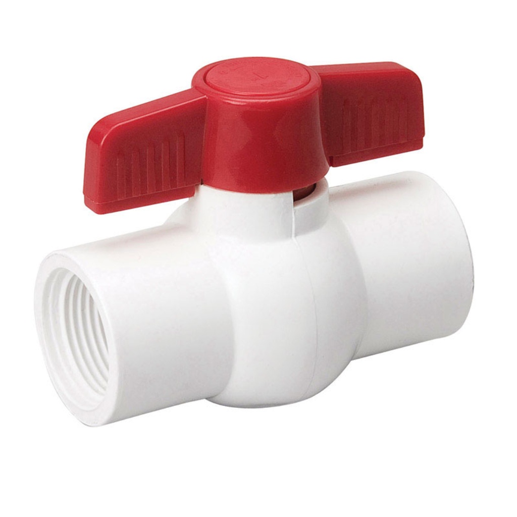 Homewerks 1 in. PVC FIP Ball Valve Full Port Quarter-Turn Lever for Non-Potable Water
