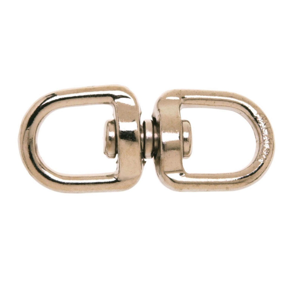 SWIVEL DBLE EYE ZINC 1"