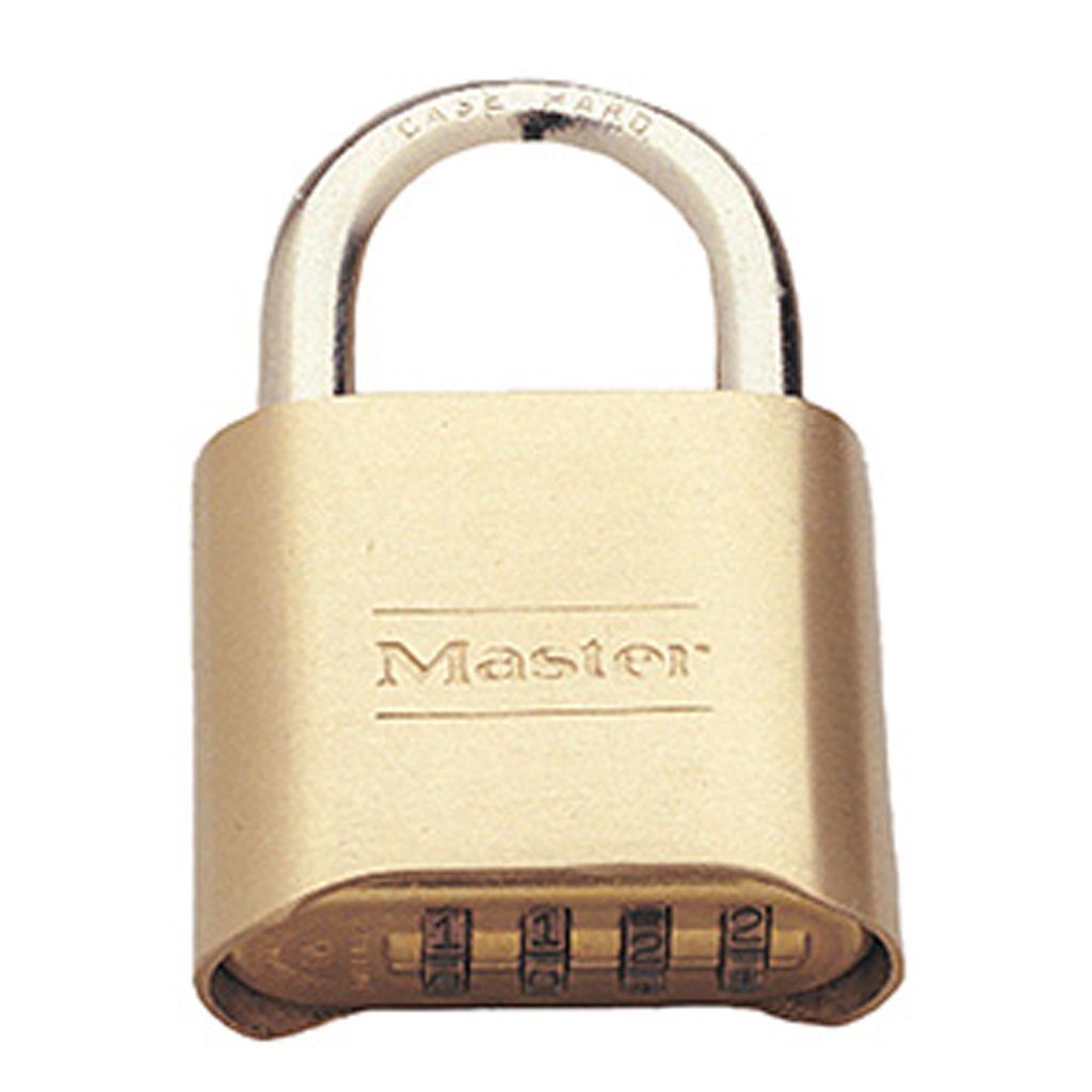 Master Lock 2-9/10 in. H X 1 in. W X 2 in. L Steel Double Locking Combination Padlock