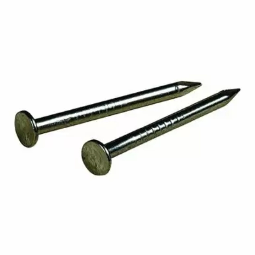 Hillman 7/8 in. L Wire Brite Steel Nail Smooth Shank Flat