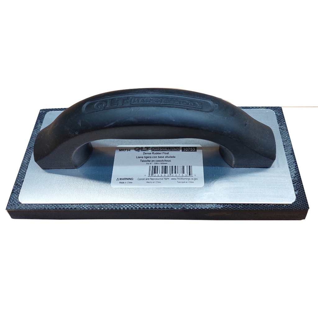 Marshalltown 4 in. W X 9 in. L Molded Rubber Float Smooth