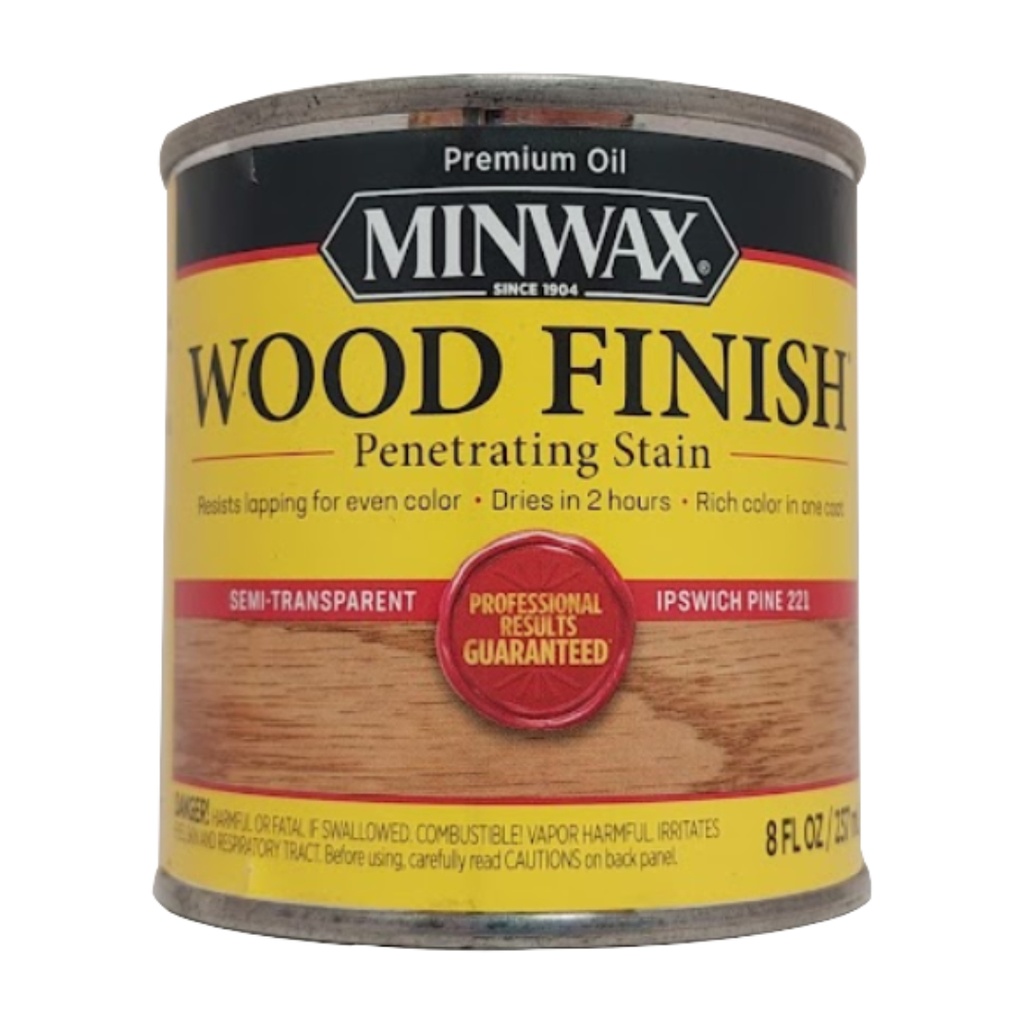Minwax Wood Finish Semi-Transparent Ipswich Pine Oil-Based Wood Stain 0.5 Pt. (Pack of 4)