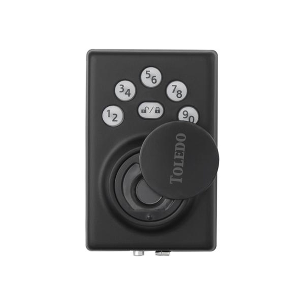 [CV180BMUS514] Stainless Steel Iron Black Single Cylinder Deadbolt Biometric Deadbolt with Fingerprint Recognition